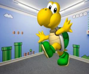 Puzzle Koopa Troopa, δίποδα χελώνες είναι εχθροί στα παιχνίδια Mario